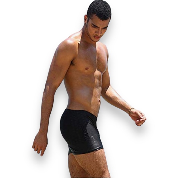 NEW EScatch Black Mens Swim Boxer Shorts with Removable Padding Size US Medium - Picture 10 of 11